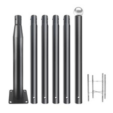 20 Ft Galvanized Steel Street Light Pole with 3 in Top Mount, Heavy Duty Outdoor picture