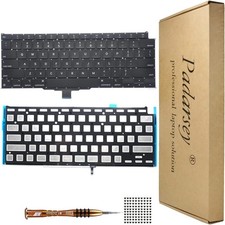 Replacement Backlight Backlit Keyboard Compatible with MacBook Air black  picture