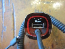 Verizon 12vdc to Micro USB and Standard USB Plug Cigarette Lighter Plugin picture