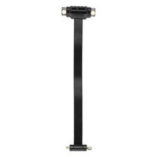 PCIE X1 Riser Cable Dual 90 Degree Right Angle PCIe 3.0 X1 to X1 Extension6607 picture