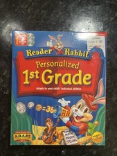 Reader Rabbit Deluxe 2 Cd Personalized 1st Grade Reading Spelling Math Sealed picture