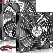 GDSTIME 120mm x 25mm 12V Fan 2 Pin Dual Ball Bearing, 5 Inch 12volt 120x25mm picture
