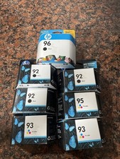 Lot of (7) Genuine HP 92,93,95 Black And Color Ink Cartridges *NEW Sealed*expire picture