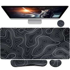 Bloss Large Gaming Mouse Pad XL Desk Mat, 4-in-1 Mouse Pad with Wrist Rest, L... picture