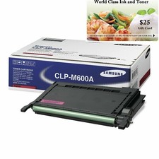 Genuine Samsung CLP-M600A Magenta Toner Cartridge +Free $25 gift dinner card picture