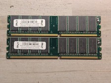 PNY 2GB kit 2x1GB DDR DIMM RAM Memory Module Vintage PC Lot of 2 (1GB Each) picture