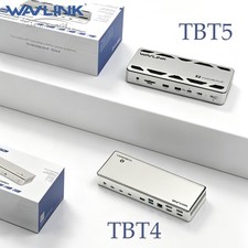WAVLINK Thunderbolt4/5 Laptop Docking Station USB C Triple Quad Display 2.5GRJ45 picture