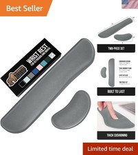 Silky Gel Memory Foam Wrist Rest Set - Ergonomic Comfort for Keyboard & Mouse picture