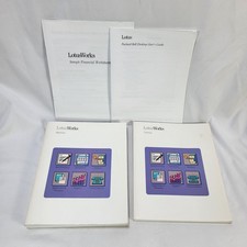 VTG 1990 Lotus Works Tutorial Reference Financial Worksheet User Guide Books picture