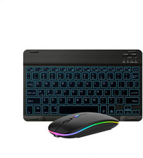 Ultra-Slim Lightweight Bluetooth Keyboard and Mouse Portable Mini Wireless picture