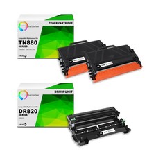 3Pk TCT Compatible TN880 & DR820 For Brother HL-L6200DW MFC-L6700 Toner & Drum picture