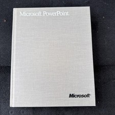 Microsoft PowerPoint 2.0 User's Manual Apple Macintosh 1988 Vintage Hardcover picture