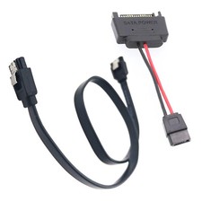 SATA 6pin to15pin Power Cable for Slim 12.7mm 9.5m BD DVD CD SSF PC Drive Wire picture