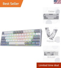 K617 Fizz Wired RGB Mechanical Keyboard - 60% Layout with Mixed Color Keycaps picture