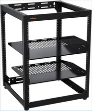 Echogear 15U Open Frame Rack For Servers & A/V Gear Stackable / Wall Mountable picture