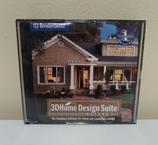 Broderbund 3D Home Design Suite Deluxe 4.0 PC CD-ROM Home Architect Vintage picture