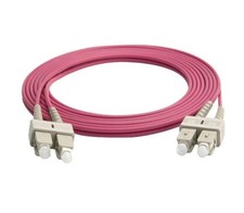 [2pcs]1‑10M SC UPC‑SC UPC Duplex OM4 50/125 Fiber Patch Cord LSZH LAN picture