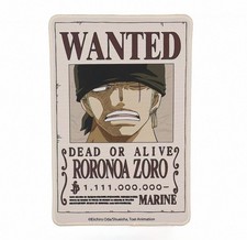 One Piece ZORO  Wanted Poster Keyboard Desk Mat 7.87x11.81 In Anime Mouse Pad picture
