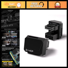 12V 2x6 PCIe 5.1 GPU Adapter, 600W Power Supply, 180 Degree Angle, Black picture