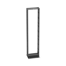 Panduit R2P6S 6 inch Deep 2-Post Steel Standard Equipment Rack 45RU Black picture