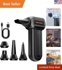 MF60 Compressed Air Duster, 3-Speed Adjustable, Electric, Cordless | 110,000 ... picture