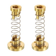 2Pcs Anti Backlash Spring Loaded Nut 2mm Pitch 4 Start 8mm 3.5mm Holes picture