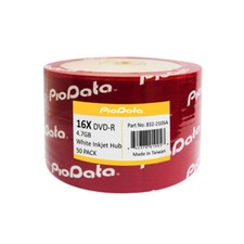 50 PC PioData 16X 4.7 GB DVD-R White Inkjet Hub Printable Disc 832-210SA picture