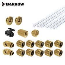 Barrow OD12/14/16mm Hard Tube Fitting Kit G1/4'' Connector 90 Degree Water Plug picture