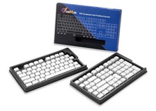 GunMjo PBT Doubleshot Golf Pudding Keycaps For Keyboard White 111 keys with pull picture