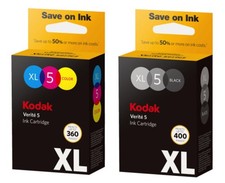 Kodak Verite 5 Replacement Inks (AL11CA) XL Black and Color color picture