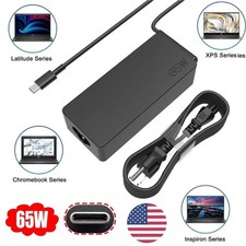 For Dell 65W 45W USB C Slim Laptop Charger fit Latitude 5420 5540 5520 7420 5440 picture