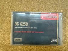 Imation DC 6250 Data Cartridges 250 MB 46157 SLR1 QIC-120 QIC-120 NEW SEALED picture