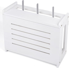 Router Shelf Wall Mount Wifi Router Storage Box Modem Cable Cover Organized Powe picture
