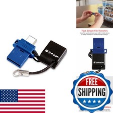 Verbatim 32GB Store 'n' Go Dual USB 3.2 Flash Drive USB-C USB-A Blue picture