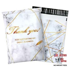 100 Pack Poly Mailers 10x13, Cute Packaging Envelope Mailers Polymailers Marble picture