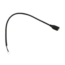 10x Micro USB 5 Pin Female to 2 Pin 2 Wire Charge Cable Cord Connectors DIY 1ft picture