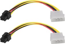 4Pin Molex Male to 6Pin PCI-E Male Graphics Card Power Cord Adapter,Molex to picture