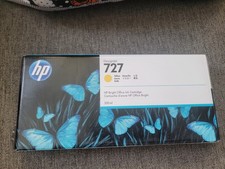 HP DesignJet 727 Yellow Ink Cartridge 300ml Genuine/Original F9J78A picture