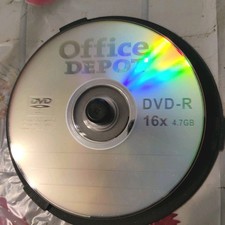 Office Depot: DVD-R  16x 4.7 GB 120 Minute 9 Discs Spindle Pack OPEN picture