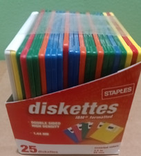 3.5 in Floppy Diskette Staples IBM Formatted 1.44MB OPEN BOX  Pack Of: 23 picture