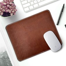 Leather Mouse Pad NonSlip Desk Mat For Laptop PC Office Gaming Table Setup picture