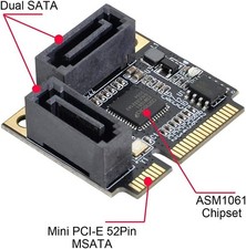 ASM1061 Mini Pcie To SATA3.0 Expansion Cards Adapter Converter Controller picture