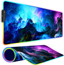 RGB Gaming Mouse Pad, Large Mousepad with Led Light, Keyboard Pad Gaming Accesso picture