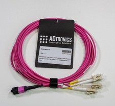 MTP APC to LC UPC Breakout Cable 5M OM4 8 Core Type B 40G/100G LSZH picture