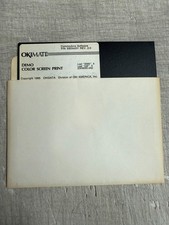 ITHistory (1985) Commodore Software:  OKIMATE 20 Demo Color Screen Print OF picture