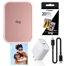 Canon IVY 2 Mini Photo Printer Blush Pink, Bluetooth Portable Printer for iOS & picture