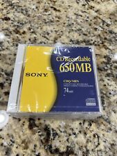 Lot of 7 New Vintage SONY Recordable CD-R 650 MB 74 min CDQ-74BN Blank CD Media picture