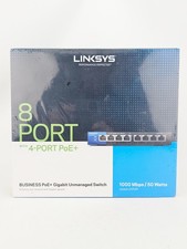 Linksys Business Desktop 8 Port 4 Port PoE 1000 Mbps 50 Watts LGS108p picture