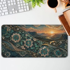 Non-Slip Mandala Boho Mouse Pad Suitable for Home Office Desk, Thick Soft Comf picture