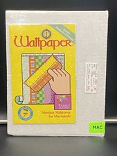 Vtg Wallpaper Monitor Makeover for Apple Mac OS 7 1991 Apple Floppy picture